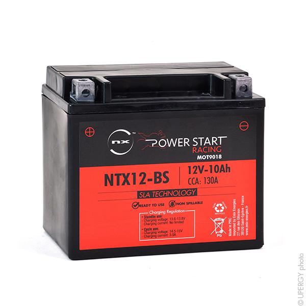 BATTERIE MOTO YTX12-BS / YB12B-B2 / NTX12-BS 12V 10AH_0