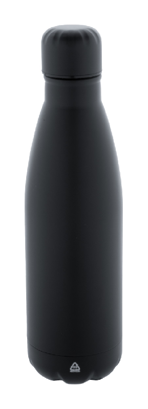 Bouteille en acier inoxydable recyclé - 790 ml - Couleur noire - Poids 172 g_0