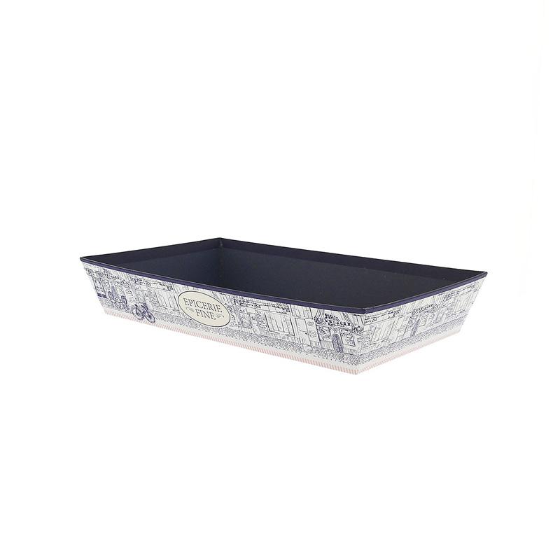 Corbeille carton rectangle Epicerie Fine 36x27 -_0