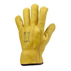 Coverguard - Gants anti froid jaune fleur vachette fourrés EUROWINTER FINLANDE (Pack de 12) Jaune Taille 10 - jaune 3435241024657_0