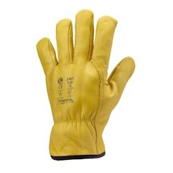 Coverguard - Gants anti froid jaune fleur vachette fourrés EUROWINTER FINLANDE (Pack de 12) Jaune Taille 10 - 3435241024657_0