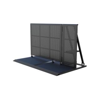 Crash barrière en aluminium léger - Grande porte ouverture à gauche - Black - Réf.: 101154-B_0