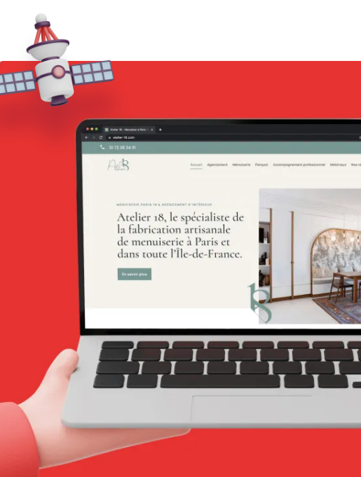 Création de site web clé en main 100 % personnalisé - ALEO - Site professionnel optimisé pour la navigation_0