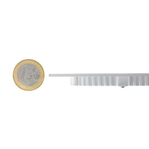 Kl000657 - downlight led rond extra plat 9w blanc neutre 4000k 4500k - rue des ampoules_0