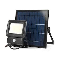 KOBI Projecteur solaire 30W 2100 lumens professionnel détecteur de mouvement LED blanc froid 6500k extérieur - blanc 5902201302141_0