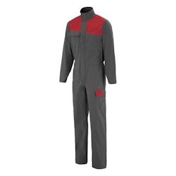 Lafont - Combinaison de travail mixte BRAKE Gris Foncé / Rouge Taille XL - XL gris 3609705770200_0