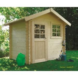 Petit abri de jardin en bois 28mm - s820-sans plancher_0