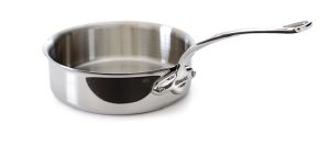 Plat à sauter inox Mauviel M'Cook 16 cm - acier inoxydable 18/10, multi-couches, tout feux + induction_0