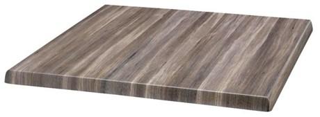 PLATEAU DE TABLE STYLE BRAZIL CARRÉ TAUPE 60 X 60 CM