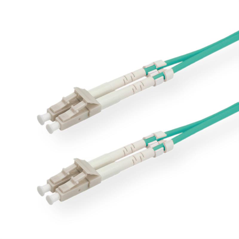 ROLINE Câble FO 50/125µm, LC/LC, OM3, turquoise, 3 m_0