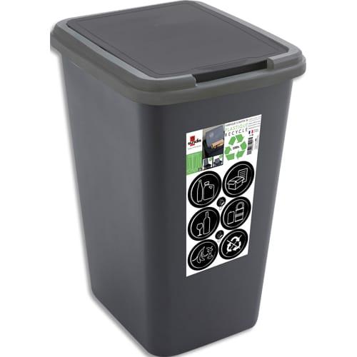 Sundis conteneur d'intérieur 50l pour tri sélectif largeur 33 x hauteur 54,5 x profondeur 39 cm_0