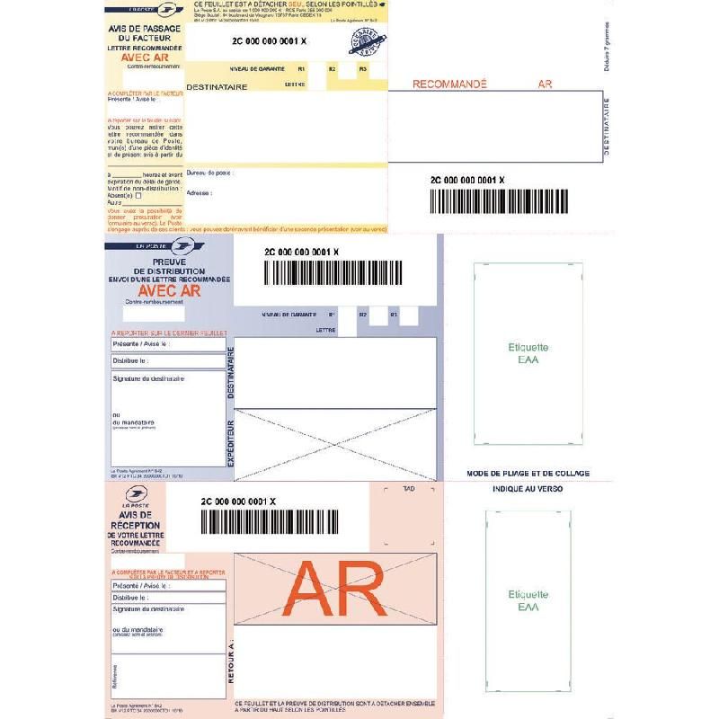 TECHMAY LIASSE DE 150 RECOMMANDÉS AVEC AR – PERSONNALISABLE (CD) - JUSQU’À 2 KG