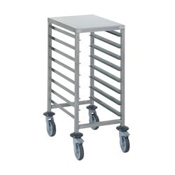 Tournus Equipement Chariot à glissières gastronorme 8 niveaux espace 81 mm Tournus - 804203 - gris inox 804203_0