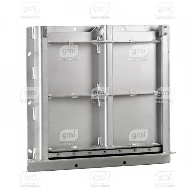 Vanne murale inox à tige montante - Hydro-Afibra - 156 070 - Étanchéité 4 côtés - Dimensions jusqu'à 2000 x 2000 mm_0