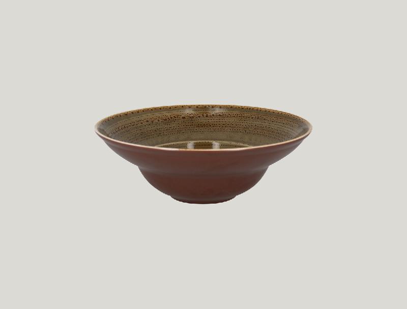 ASSIETTE EXTRA CREUSE ROND BEIGE PORCELAINE Ø 26 CM TWIRL RAK