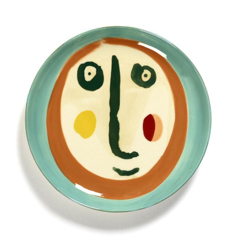 ASSIETTE PLATE ROND MULTICOLORE GRÈS Ø 19 CM FEAST BY OTTOLENGHI SERAX