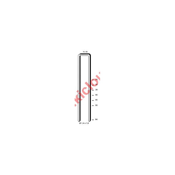 AGRAFES KG700 - 45 MM GALVA - BOITE DE 10000