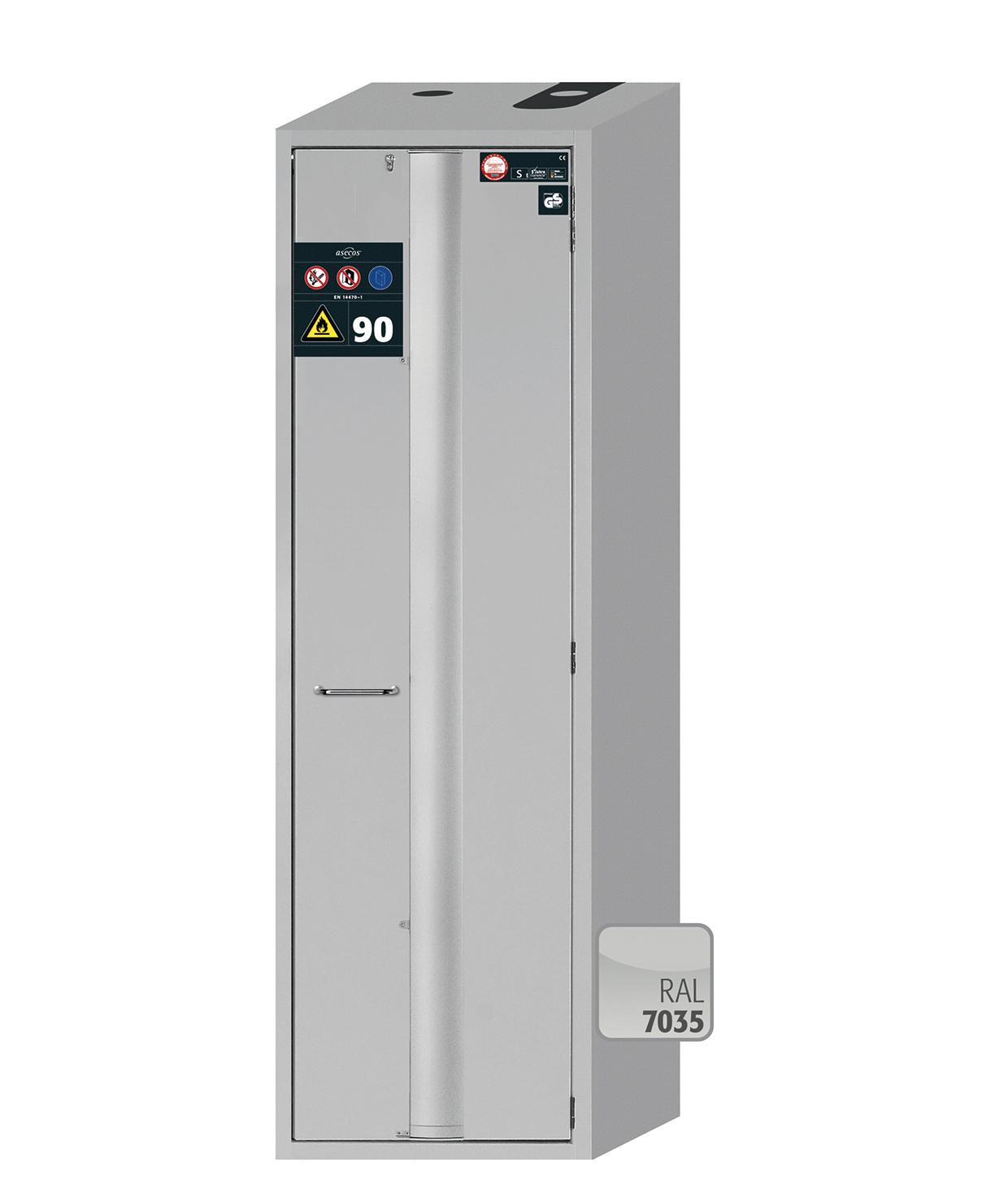 Armoire de sécurité anti-feu S-PHOENIX-90 modèle S90.196.060.FDASR - Réf 30234-001-33451 - Type 90 avec portes pliables et équipement intérieur_0