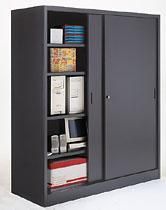 ARMOIRE JUMBO PORTES COULISSANTES NOIR