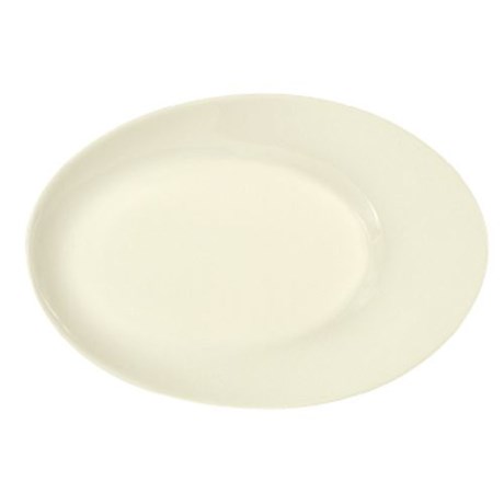 ASSIETTE PLATE OVALE AVEC AILE SILHOUETTE 26 CM