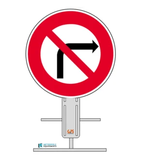 B2b - Interdiction de tourner à droite sur pied temporaire_0