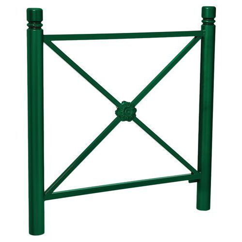 BARRIÈRE PROVINCE ROSACE 1.07 M CITY - ZINC VERT 6005 - PROCITY