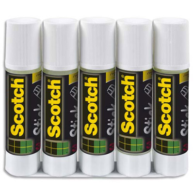 BATON DE COLLE SCOTCH - TUBE DE 8 GRAMMES - LOT DE 5
