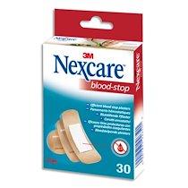 BOÎTE DE 30 PANSEMENTS BLOOD-STOP ASSORTIS, MICRO-AÉRÉ, AVEC COMPRESSE HÉMOSTATIQUE NON-TISSÉE - LOT DE 2
