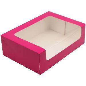 BOITE ROSE POUR 12 / 16 MACARONS EN CARTON