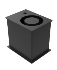 Boîtier d'amovibilité pour bornes 20° - TOTAL / TOTAL + - STI Balisage routier en acier galvanisé peint noir_0