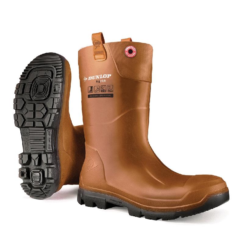 Botte de sécurité fourées rigair pro fur s5 sra src ci dunlop® marron/noir p44 - COVERGUARD - 9rfpo90044 - 743003_0