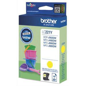 Cartouche d'encre jaune Brother LC221Y - Compatible avec plusieurs modèles Brother_0