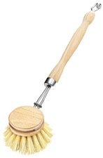 BROSSE À VAISSELLE, EN BOIS NATUREL, ROND - LOT DE 17