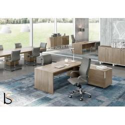 Bureau d'angle T45 avec desserte – Quadrifoglio - lignes pures et décors tendances_0