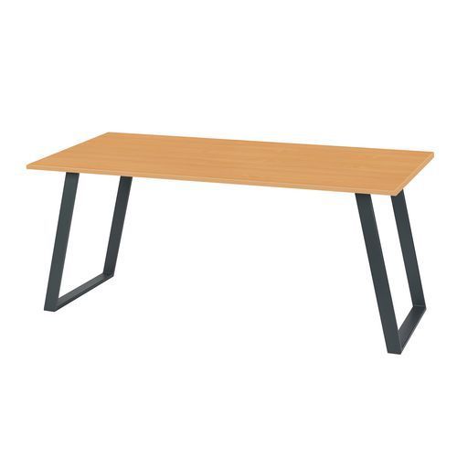 BUREAU SHAPE 160 X 80 X 75 CM DESIGN DROIT HÊTRE