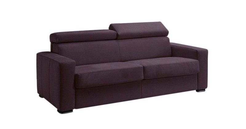 CANAPÉ EXPRESS MELBOURNE  COUCHAGE 120 CM MATELAS 18 CM TWEED PURPLE_0