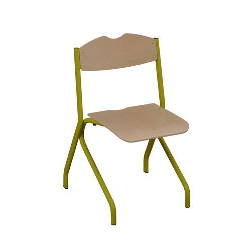 CHAISE 4 PIEDS A/T T6 ALIZÉE VERT GRANNY/HÊTRE NATUREL - RODET