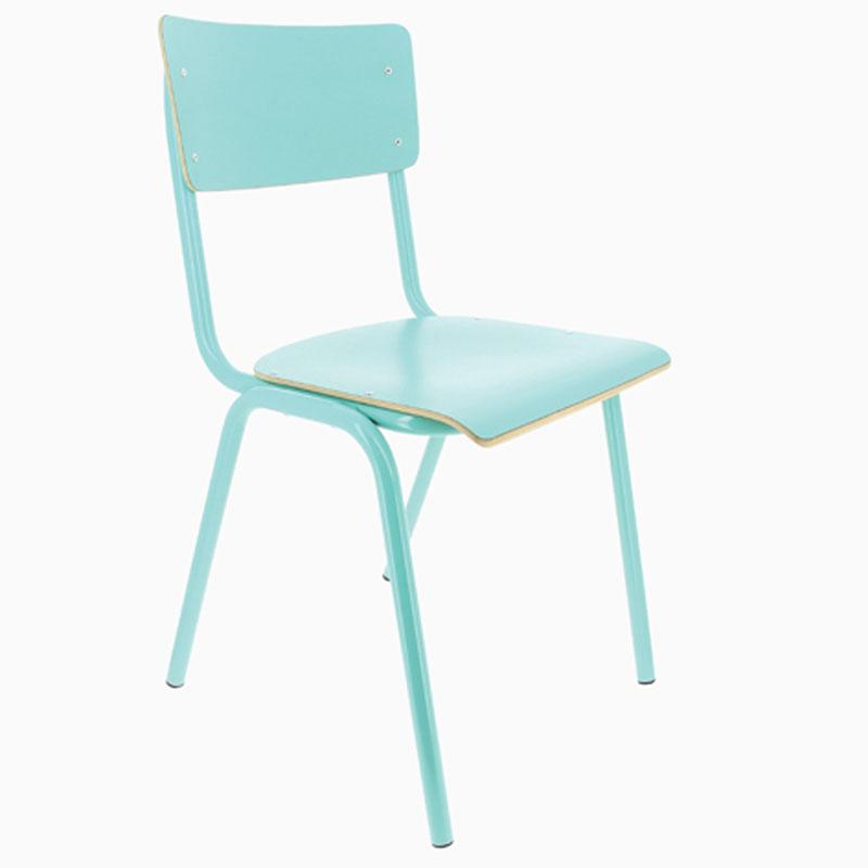 Chaise de restaurant vintage - BLEU_0