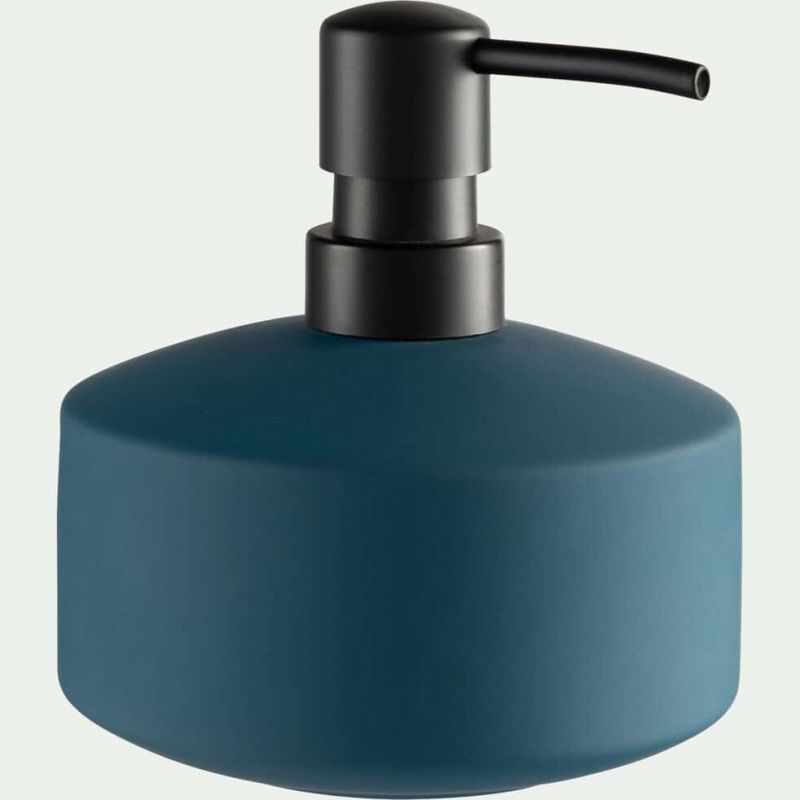 Ciste - Distributeur de savon en grès - Bleu Figuerolles - Alinéa - Référence 27257708_0
