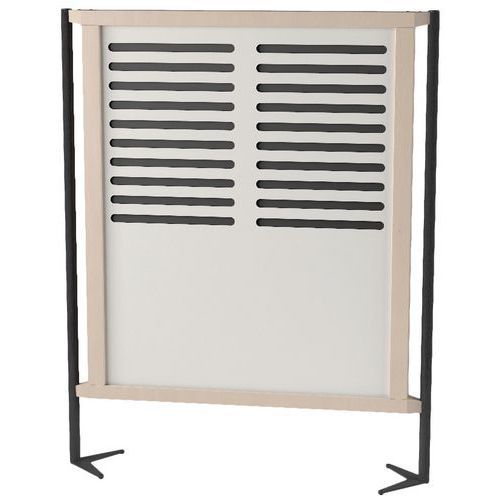 CLAUSTRA ELLA ACOUST 126X160 STR BLC CRAIE BLC PASTEL-NOIR - MOBIDECOR