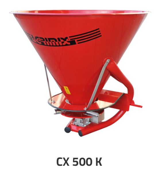 CX 500 K Distributeur d'engrais - Agrimix - capacité trémie 345L - acier inox - disque avec palettes réglables_0