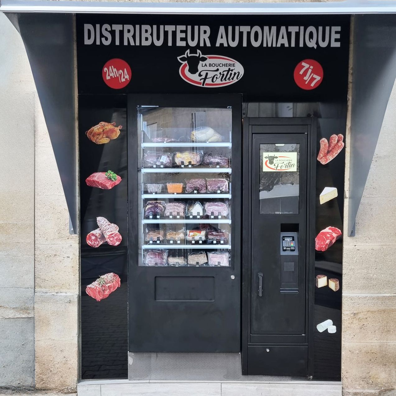 Distributeur automatique extérieur pour boucherie_0