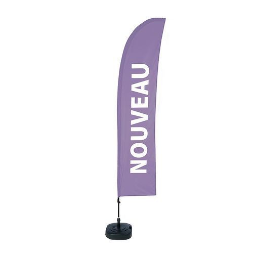 DRAPEAUX ENSEMBLE COMPLET NOUVEAU VIOLET - SHOWDOWN DISPLAYS