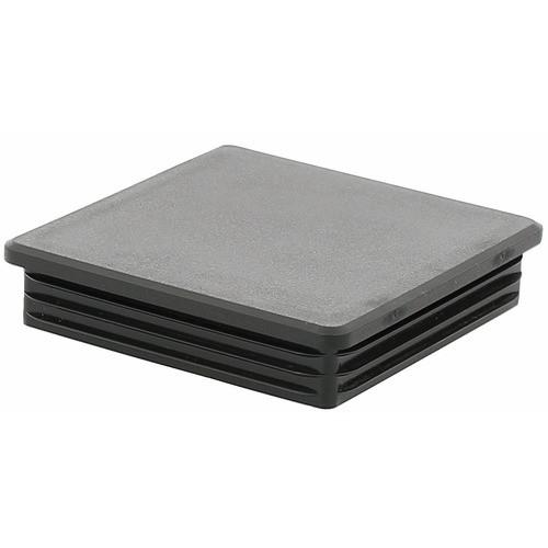 EMBOUT DE TUBE RECTANGULAIRE EN POLYÉTHYLÈNE NOIR-40X30MM PERGA