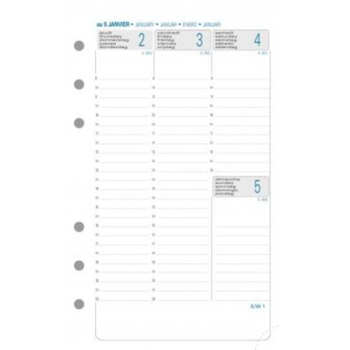 Exacompta Recharge Exatime 17 - Semainier 2 pages par semaine - 3660942001250_0