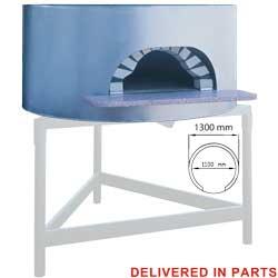 Four à pizza bois et gaz Naples - FBK-1100 - Diamètre 1100 mm - Traditionnel et démontable_0