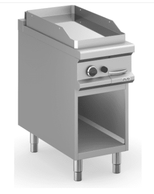 Frytop gaz 40cm - Plaque lisse en acier chromé 8 kW - ARILEX MAGISTRA+900 MFTG94AL_0