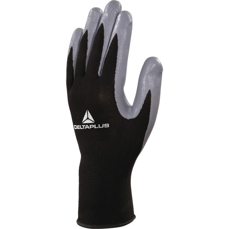 Gants de manutention tricot polyester - paume nitrile VE712GR - Jauge 13_0
