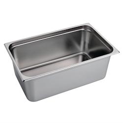 Bac Gastro Inox GN 1/1 Gastro M - Profondeur 200 mm - Acier inoxydable AISI304 - 30L - Blanc_0
