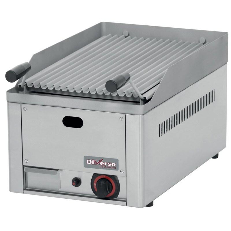 Grill pierre de lave 1/2 module 4kw - Diverso - 0605848568851_0